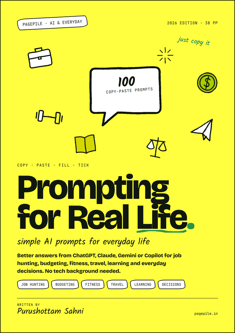 Cover of Prompting for Real Life by Purushottam Sahni